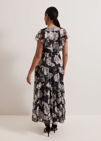 Phase Eight Petite Jordine Floral Print Midaxi Dress Multicolor Canada | APUEWO-915